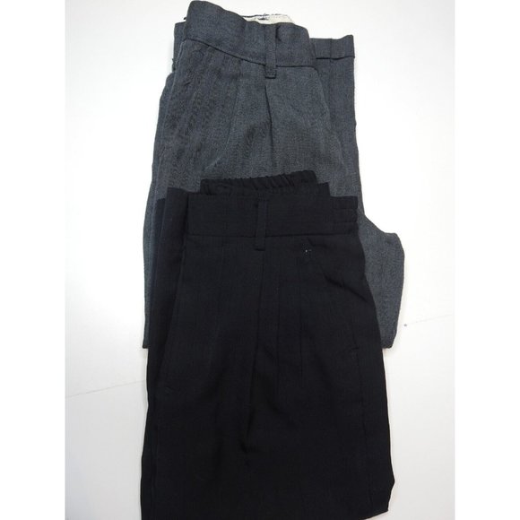 2 Pairs of Boys Size 6 Dress Slacks in Black and Gray - Classy Essentials - Picture 3 of 3